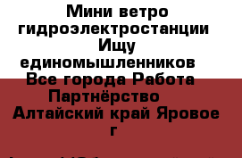 Мини ветро-гидроэлектростанции. Ищу единомышленников. - Все города Работа » Партнёрство   . Алтайский край,Яровое г.